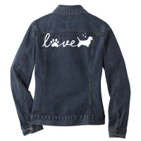 Petit Basset Griffon Vendeen Love Dog Pet Lover Gi Ladies Denim Jacket | Artistshot