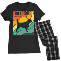 Otterhound Dog Vintage Gift Pet Lover Women's Pajamas Set | Artistshot