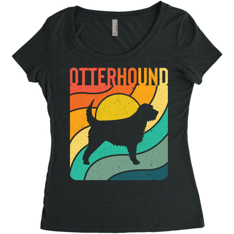 Otterhound Dog Vintage Gift Pet Lover Women's Triblend Scoop T-shirt by rafaeltto | Artistshot