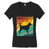 Otterhound Dog Vintage Gift Pet Lover Women's V-neck T-shirt | Artistshot