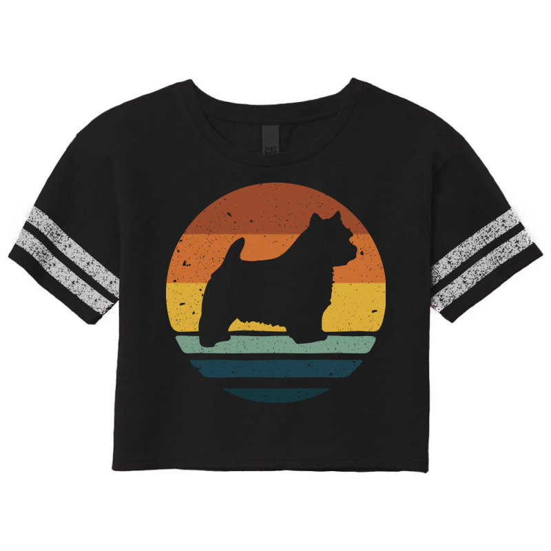 Norwich Terrier Retro Vintage Scorecard Crop Tee by rafaeltto | Artistshot