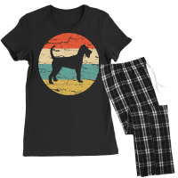 Irish Terrier  Vintage Retro Women's Pajamas Set | Artistshot