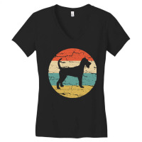 Irish Terrier  Vintage Retro Women's V-neck T-shirt | Artistshot