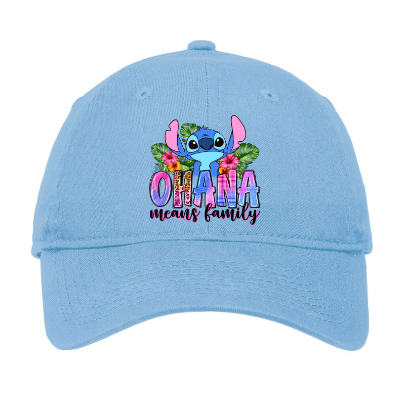 Stitch Ohana Means Family Adjustable Cap by Neo Western | Artistshot