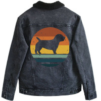 Glen Of Imaal Terrier Retro Vintage Unisex Sherpa-lined Denim Jacket | Artistshot