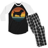 Glen Of Imaal Terrier Retro Vintage Men's 3/4 Sleeve Pajama Set | Artistshot