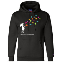 Autism Awareness T  Shirt Love Differences Awesome Autism Awareness Gi Champion Hoodie | Artistshot