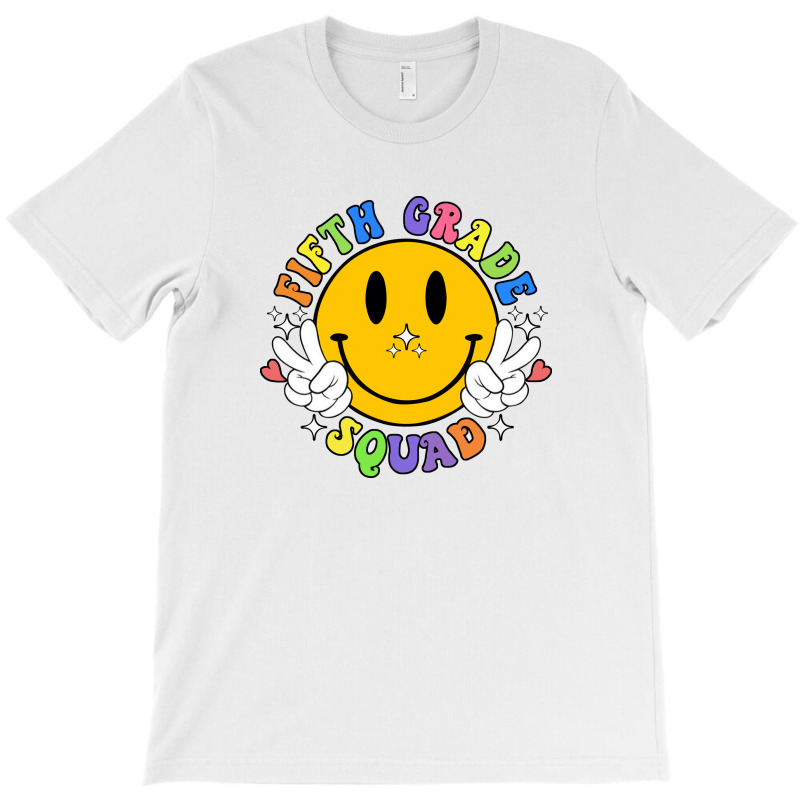 Fifth Grade Squad Smile Face T-Shirt by Syakiya | Artistshot