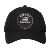 Let’s Go Brandon Conservative Us Flag Adjustable Cap - Leatherette Patch | Artistshot