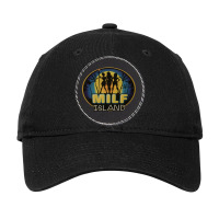 Milf Island 30 Rock Tv Show Adjustable Cap - Leatherette Patch | Artistshot