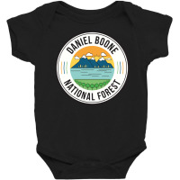 Daniel Boone National Forest Retro Sign Baby Bodysuit | Artistshot