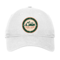 Channel Islands National Park Retro Compas Sign Adjustable Cap | Artistshot