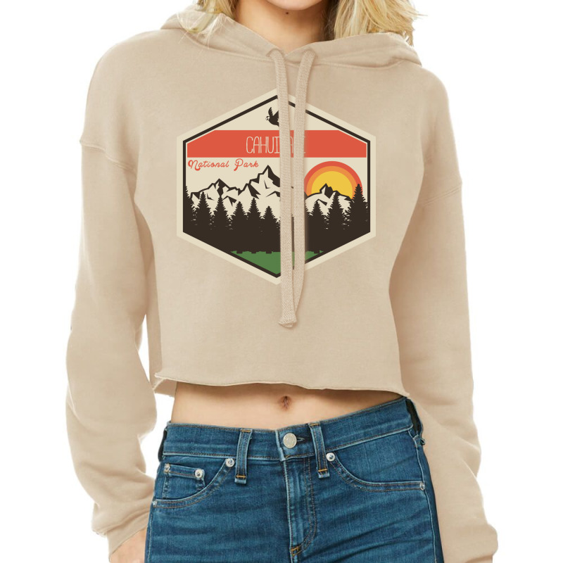 Cahuinari National Park Colombia,retro Cropped Hoodie by RozakArt | Artistshot