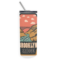 Brooklyn Bridge   Retro Design Skinny Tumbler | Artistshot