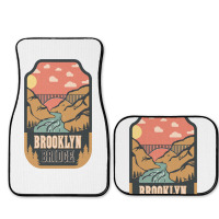 Brooklyn Bridge   Retro Design Full Set Car Mats | Artistshot