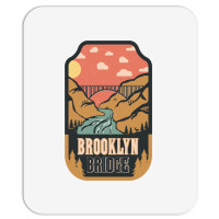 Brooklyn Bridge   Retro Design Mousepad | Artistshot