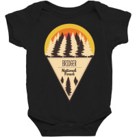 Bridger National Forest Baby Bodysuit | Artistshot