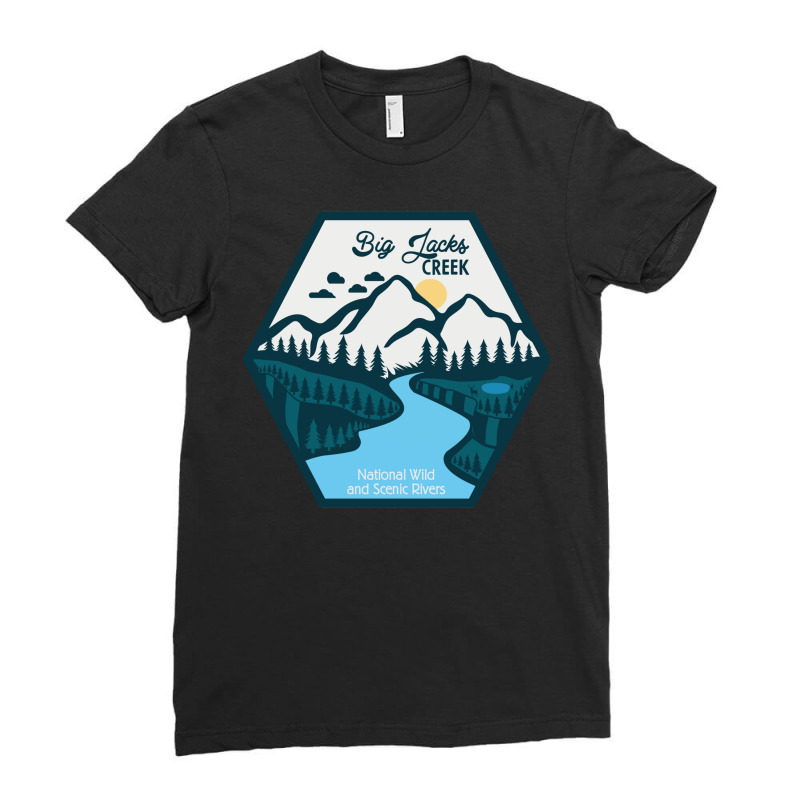 Big Jacks Creek National Wild And Scenic River, Ladies Fitted T-Shirt by RozakArt | Artistshot