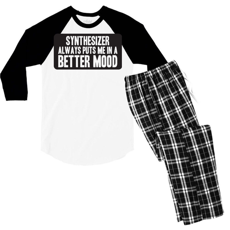 Better Mood With Synthesizer Men's 3/4 Sleeve Pajama Set | Artistshot