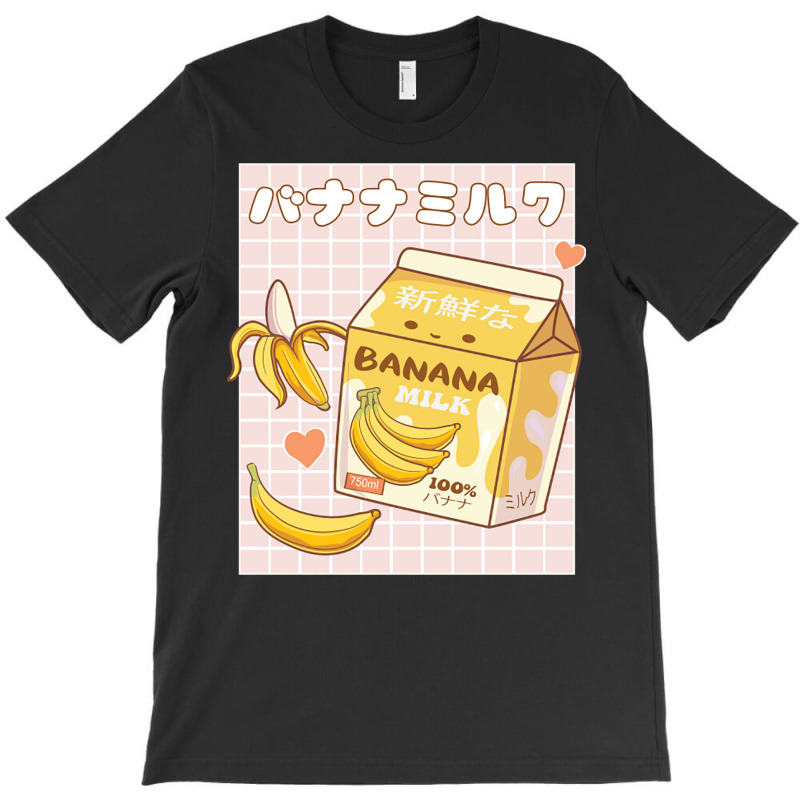 Japanese Kawaii Banana Milk Shake Carton Pastel Go T-Shirt by Ziz | Artistshot