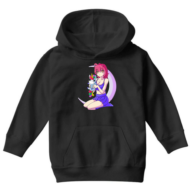 Japanese Anime Girl Unicorn Pastel Goth Vaporwave Youth Hoodie | Artistshot