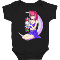 Japanese Anime Girl Unicorn Pastel Goth Vaporwave Baby Bodysuit | Artistshot