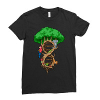 Infinite Tree Of Life Dna Biology Environment Love Ladies Fitted T-shirt | Artistshot