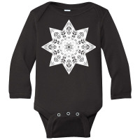 Mandala Art T  Shirt Mandala Magic Circle T  Shirt Long Sleeve Baby Bodysuit | Artistshot