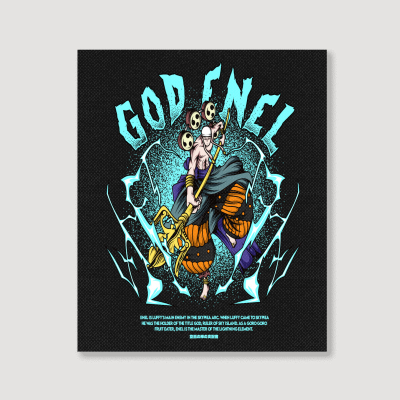 God Enel Portrait Canvas Print | Artistshot