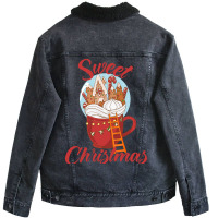 Sweet Christmas Unisex Sherpa-lined Denim Jacket | Artistshot