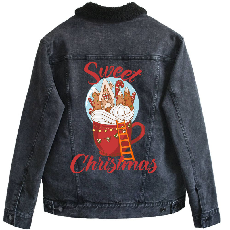 Sweet Christmas Unisex Sherpa-lined Denim Jacket | Artistshot