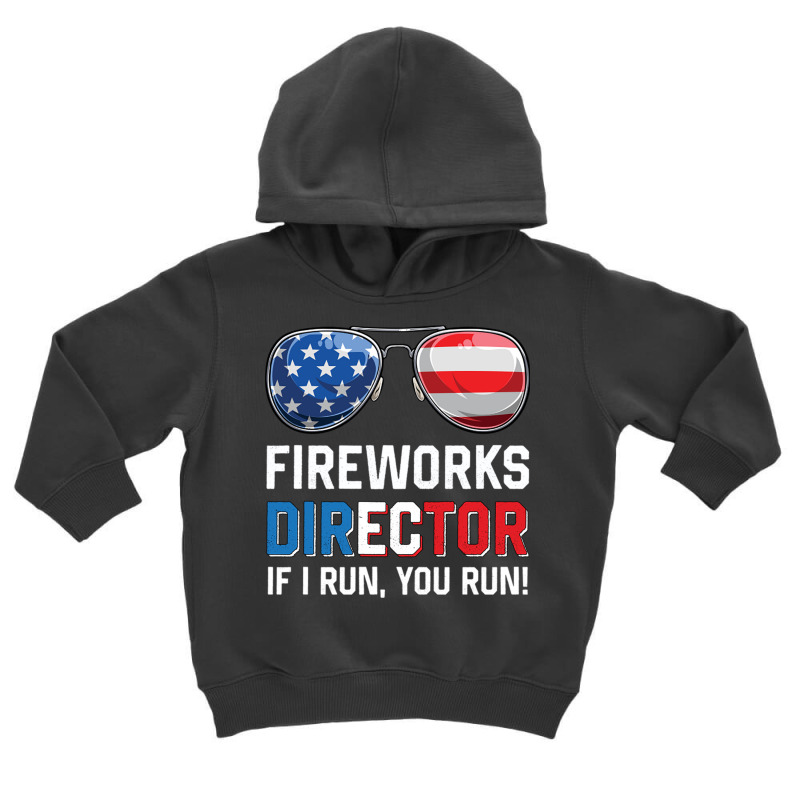 Fireworks Director If I Run You Run Funny 4th Of J Toddler Hoodie by Ziz | Artistshot