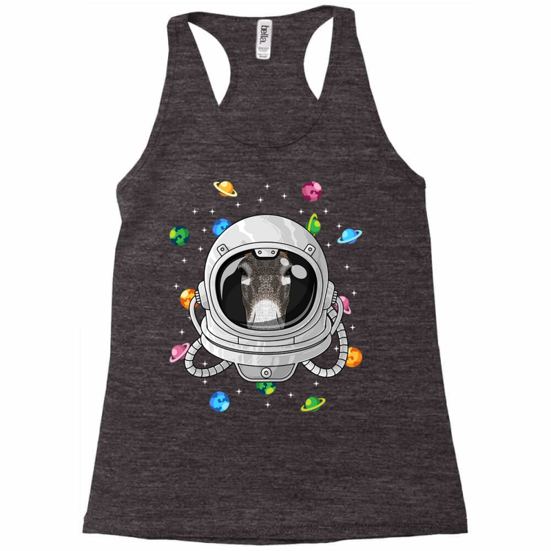 Donkey Astronaut Animal Deep In Space Cosmic Unive Racerback Tank by Ziz | Artistshot