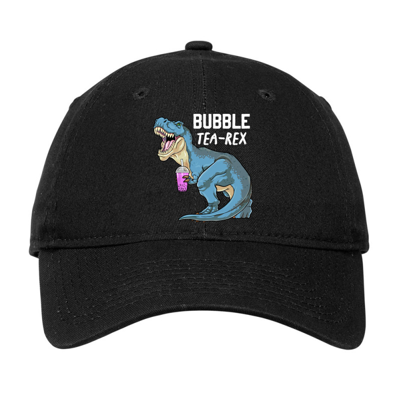 Dinosaur Bubble Tea Rex Bobasaurus Boba Milk Tea D Adjustable Cap by Ziz | Artistshot