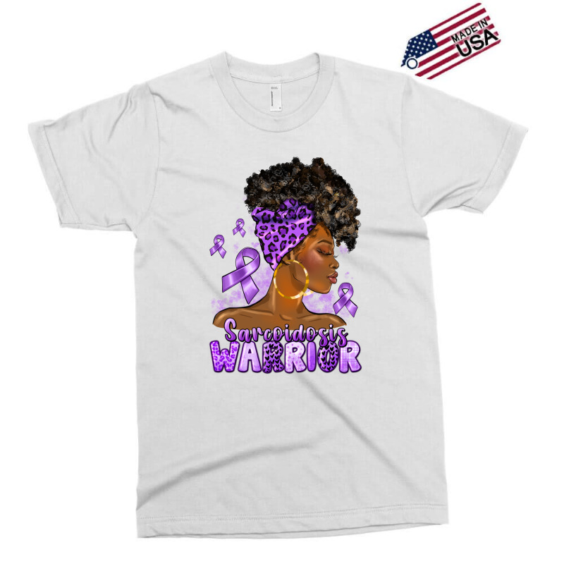 Afro Woman Sarcoidosis Cancer Warrior Exclusive T-shirt | Artistshot