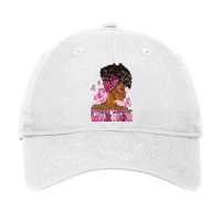 Afro Woman Breast Cancer Warrior Adjustable Cap | Artistshot