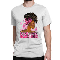 Afro Woman Breast Cancer Warrior Classic T-shirt | Artistshot