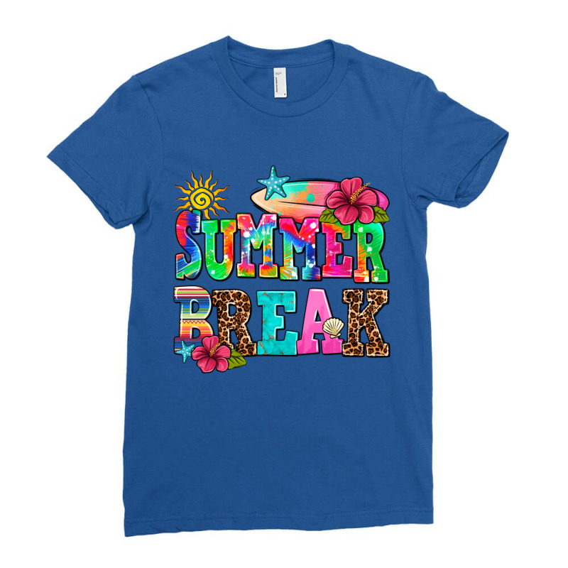 Summer Break Ladies Fitted T-shirt | Artistshot