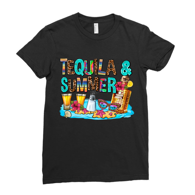 Tequila And Summmer Ladies Fitted T-Shirt by AdoDesignShop | Artistshot