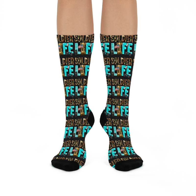 Soldier  Life Crew Socks | Artistshot