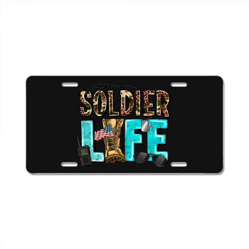 Soldier  Life License Plate | Artistshot