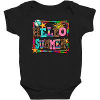 Hello Summer Baby Bodysuit | Artistshot