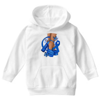 Colon Cancer Diva Blue Ribbon Youth Hoodie | Artistshot