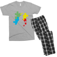 Autism Awareness T  Shirt Proud Dad Of The Toughest Boy I Know Autism Men's T-shirt Pajama Set | Artistshot