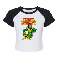 Alpha Flight Shaman Raglan Crop Top | Artistshot