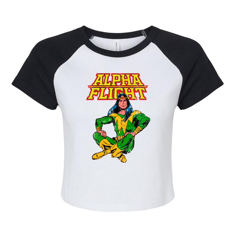 Alpha Flight Shaman Raglan Crop Top by Rob Store | Artistshot