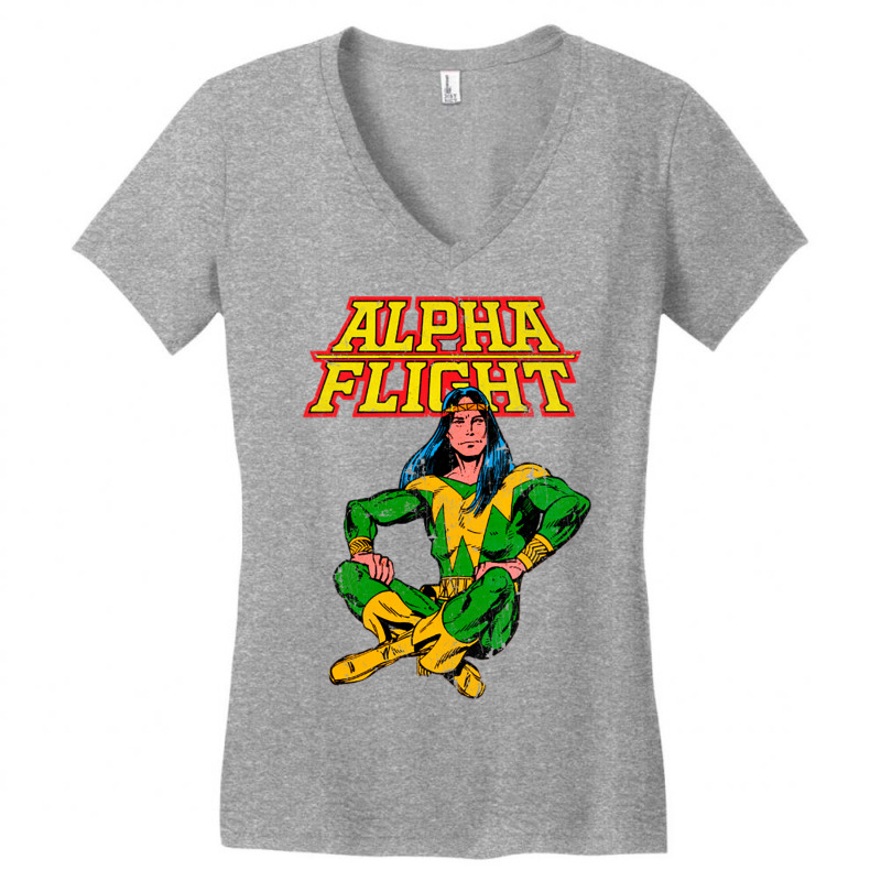 Alpha Flight Shaman Women's V-Neck T-Shirt by Rob Store | Artistshot