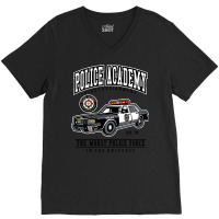 Police Academy V-neck Tee | Artistshot