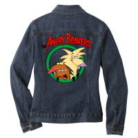 The Angry Beavers V.2 Ladies Denim Jacket | Artistshot