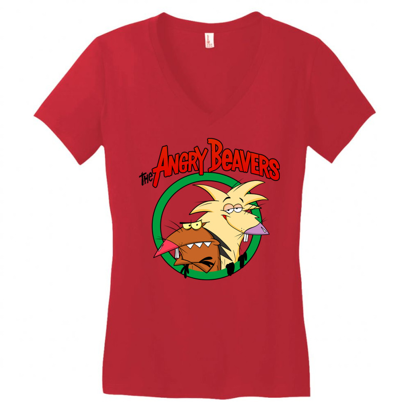 The Angry Beavers V.2 Women's V-Neck T-Shirt by Rob Store | Artistshot